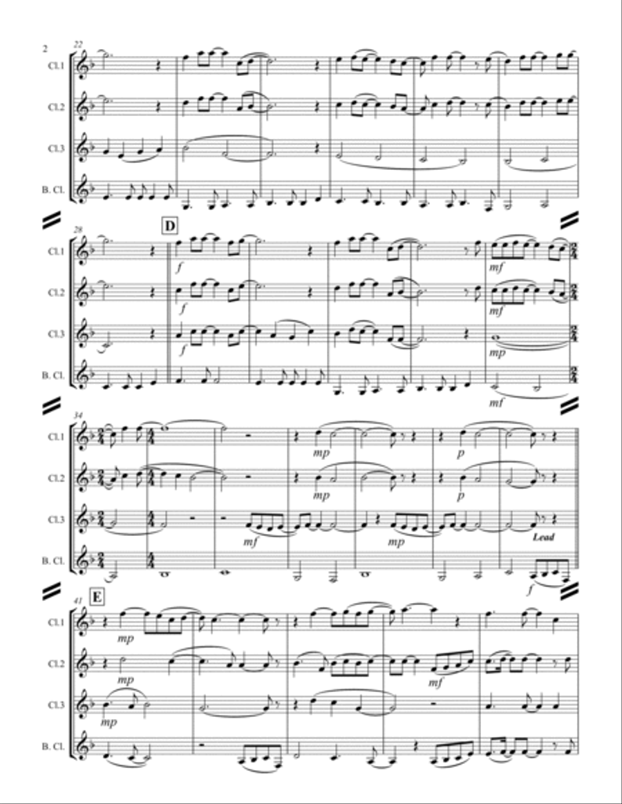 Worthy Is The Lamb Woodwind Ensemble scores gallery preview page 3