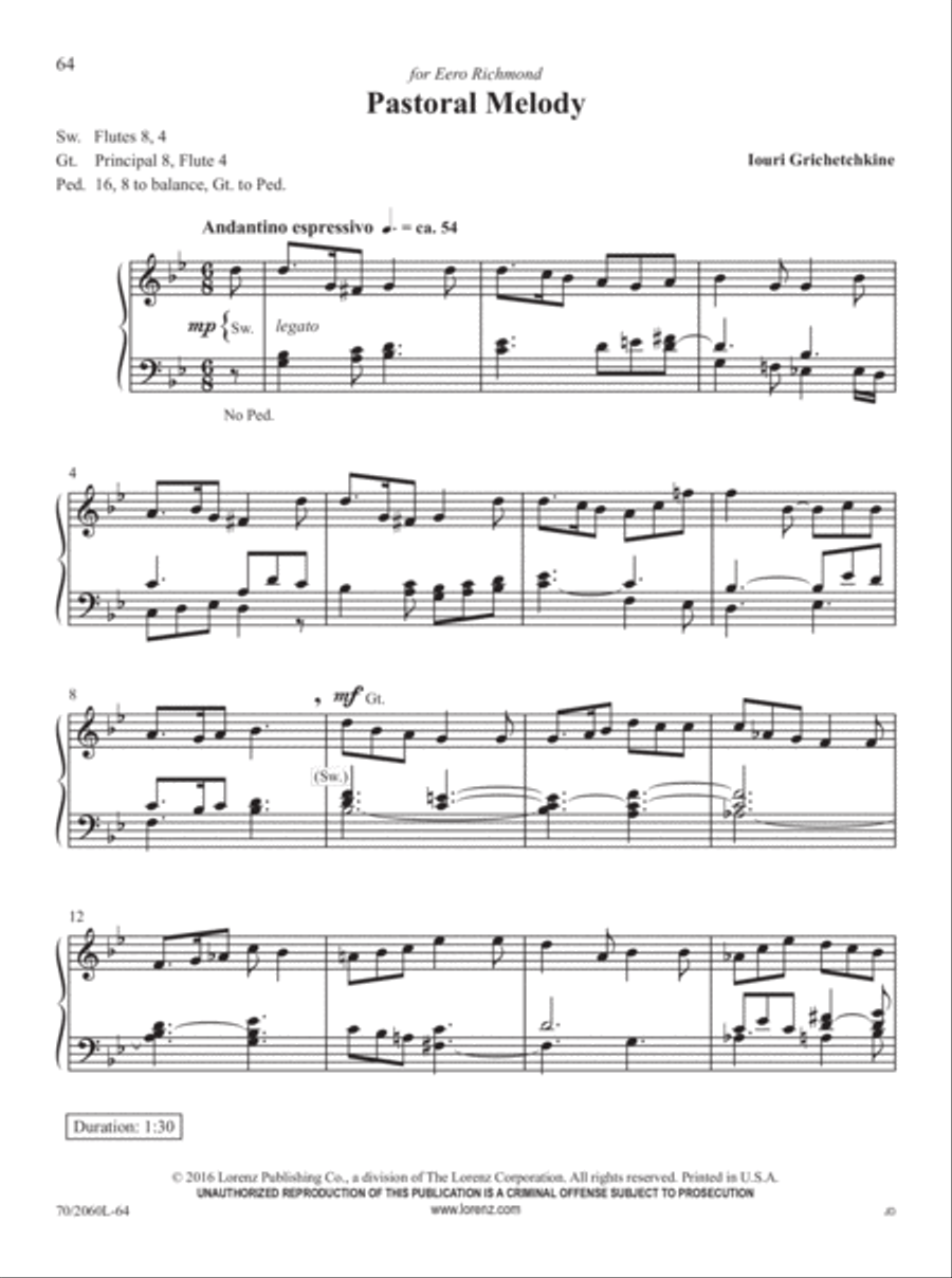 Easy Organ Library, Vol. 62 Organ Solo scores gallery preview page 38