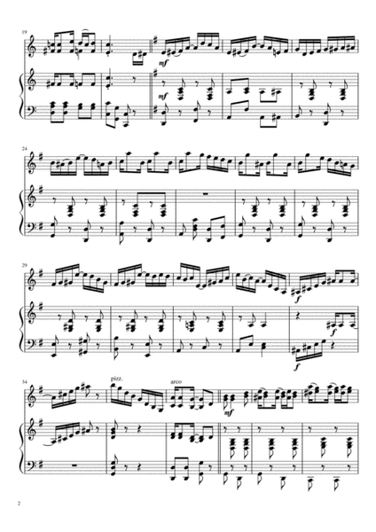 Ragtime medley for Violin and Piano