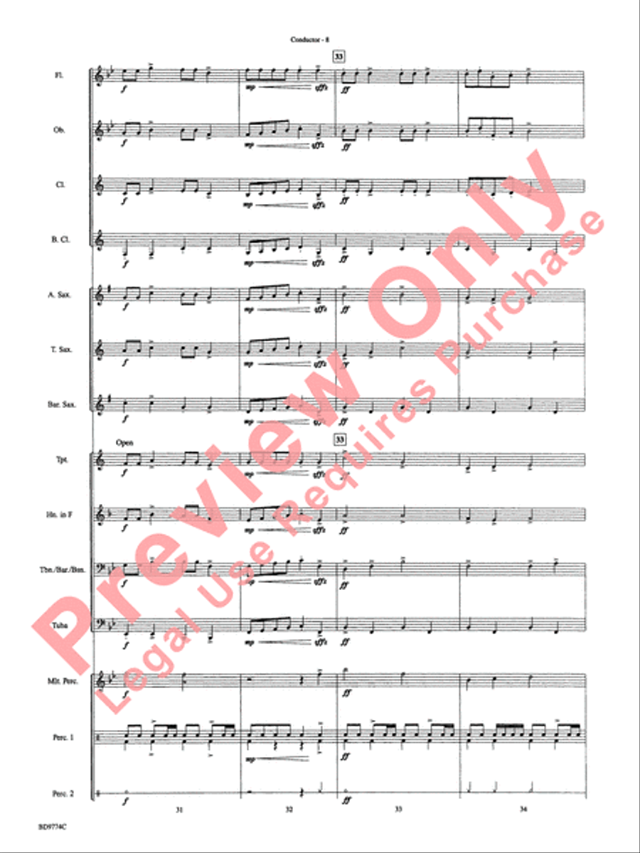 March of the Magical Toys Concert Band scores gallery preview page 11