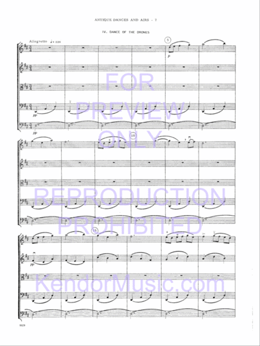 Antique Dances And Airs Antique Dances And Airs String Orchestra scores gallery preview page 10