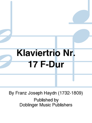 Book cover for Klaviertrio Nr. 17 F-Dur