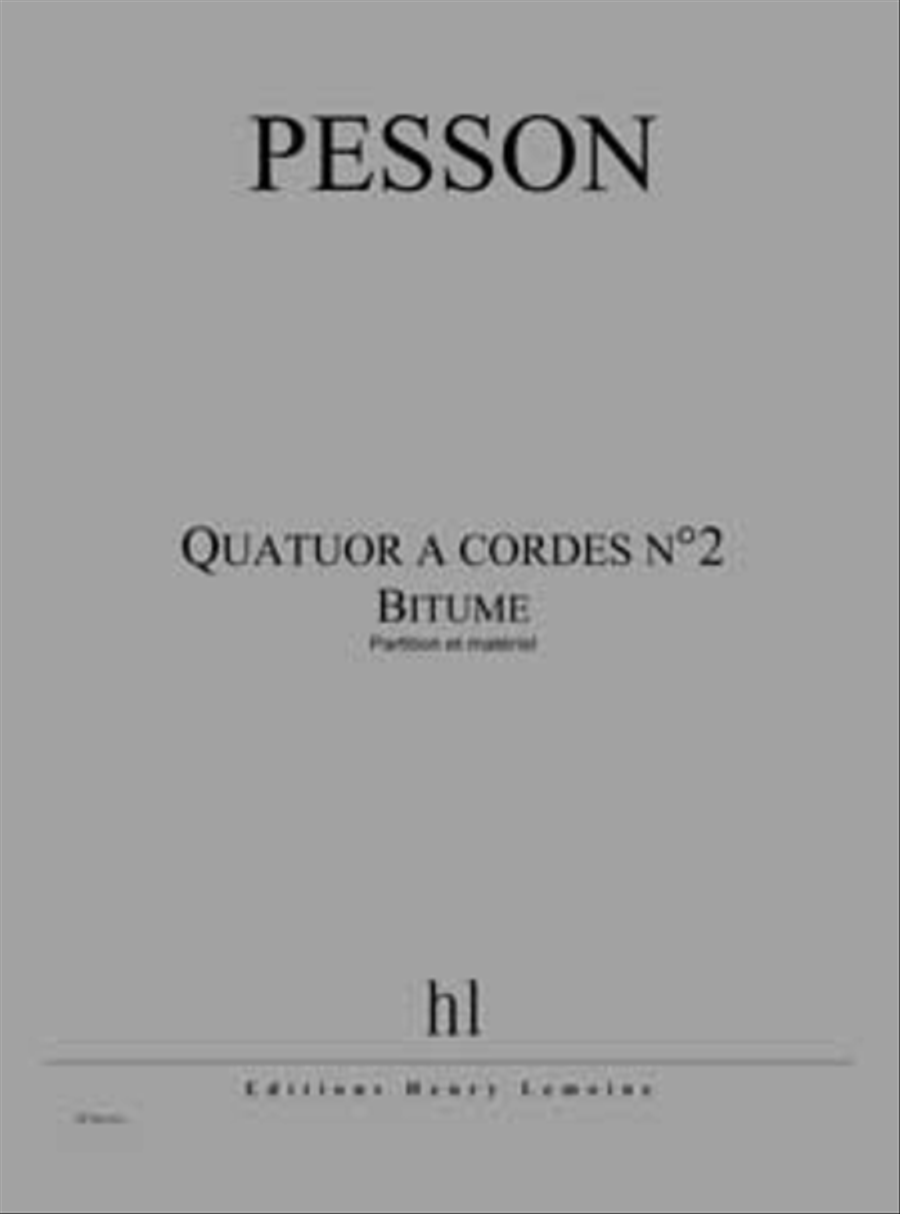 Quatuor a cordes No. 2 Bitume Cello scores gallery preview page 1