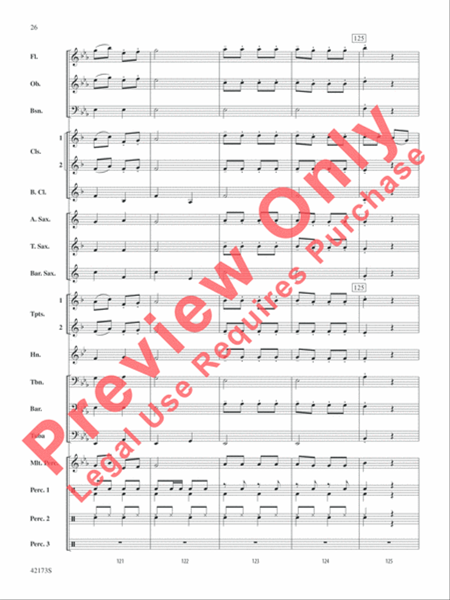 Jingle Band! Concert Band scores gallery preview page 27