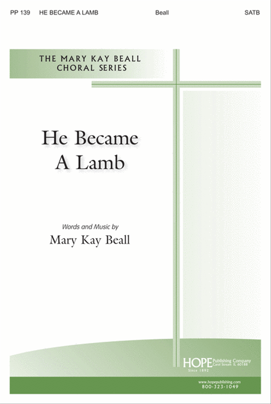 He Became a Lamb 4-Part scores gallery preview page 1