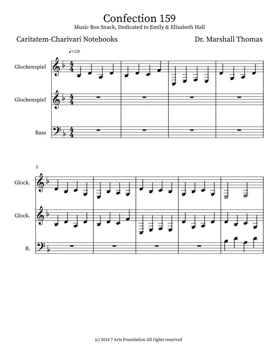 Confection 159 Confection 159 Double Bass scores gallery preview page 1