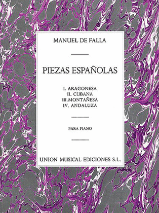 Book cover for De Falla: Piezas Espanolas Piano