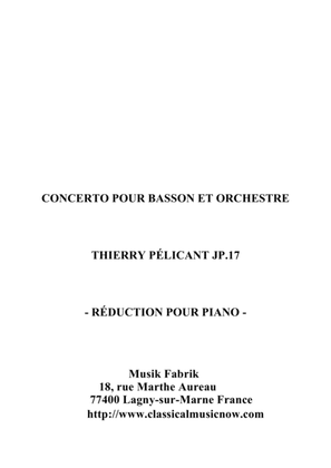 Thierry Pélicant: Concerto for Bassoon and Orchestra, piano reduction and solo part