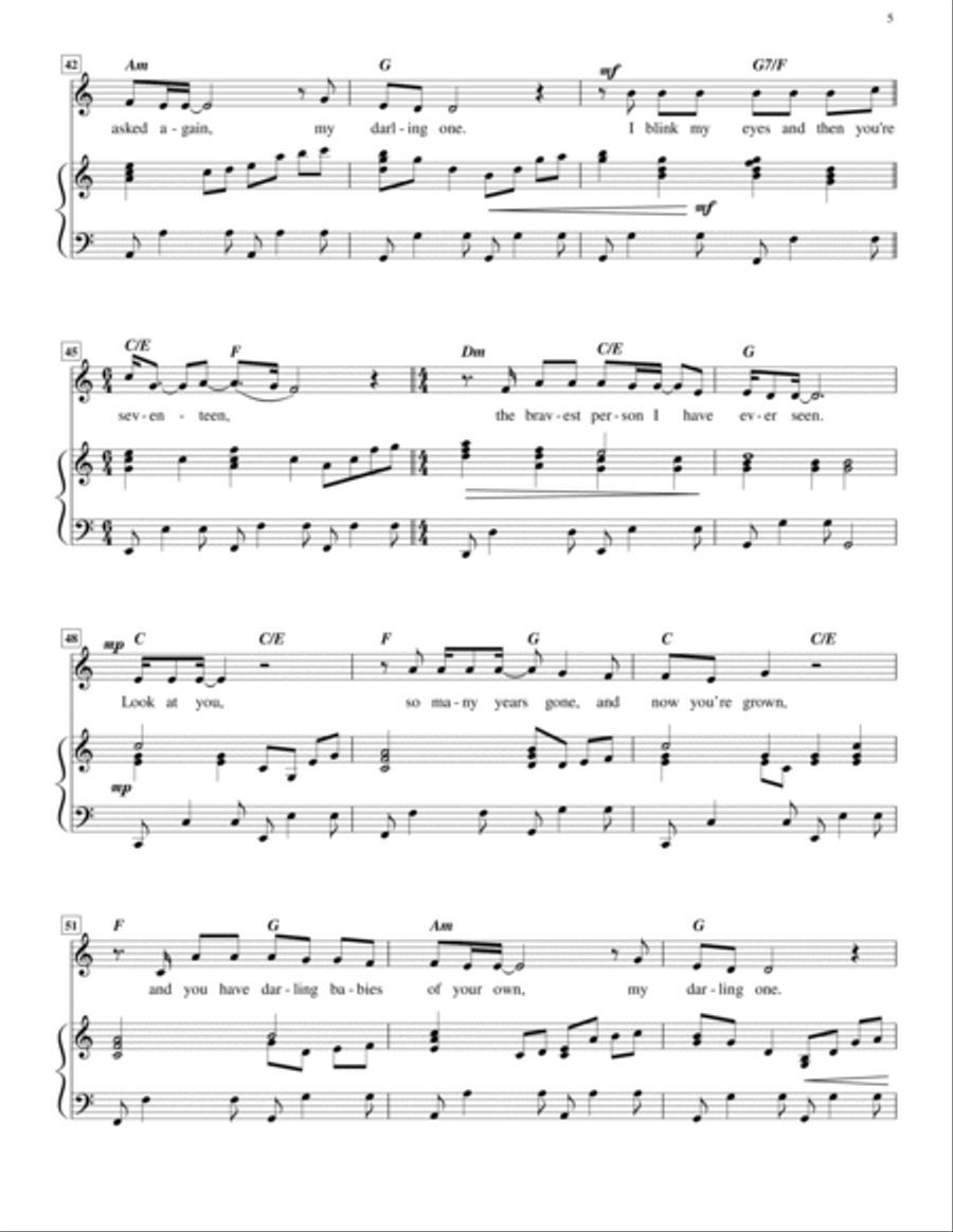 Darling One (high voice) Darling One (high voice) High Voice scores gallery preview page 5