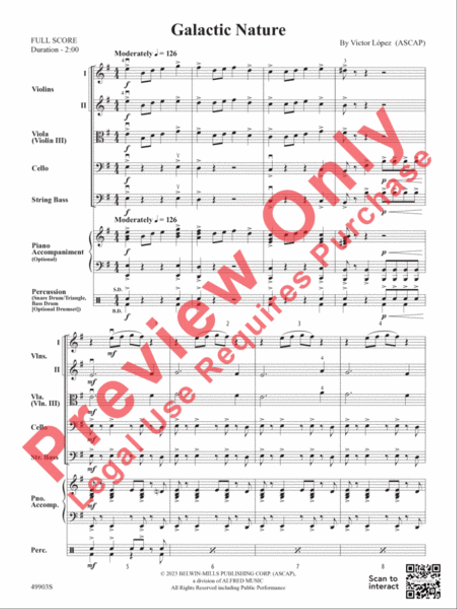 Galactic Nature Galactic Nature String Orchestra scores gallery preview page 4