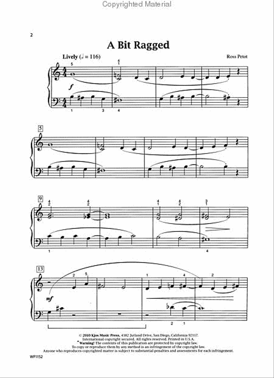 A Bit Ragged A Bit Ragged Piano Solo scores gallery preview page 2