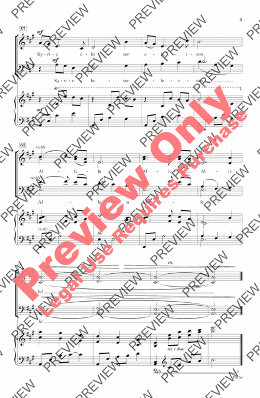 Missa Festiva Missa Festiva 4-Part scores gallery preview page 12