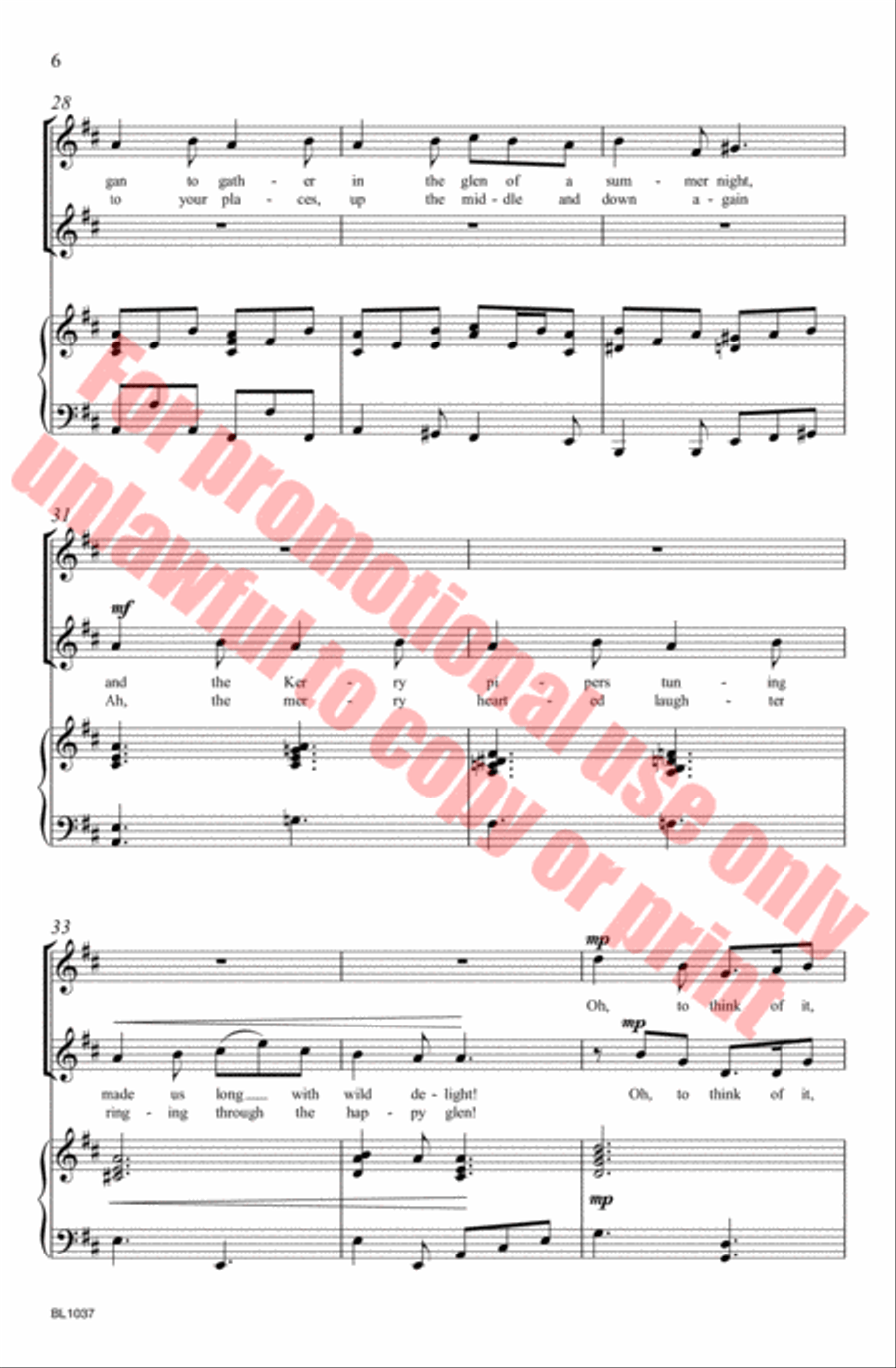 The Kerry Dance Choir scores gallery preview page 7