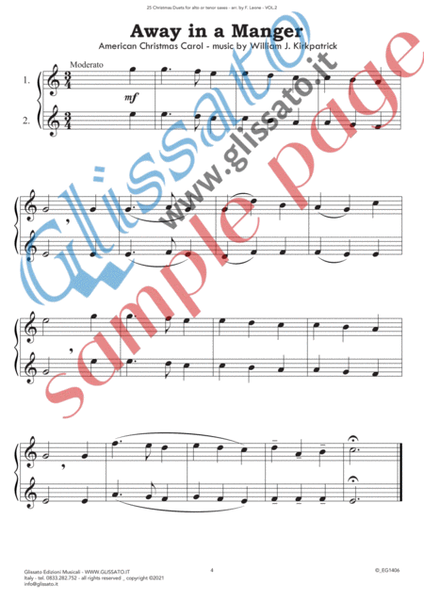 25 Christmas Duets for altos or tenors saxes - VOL.2 image number null