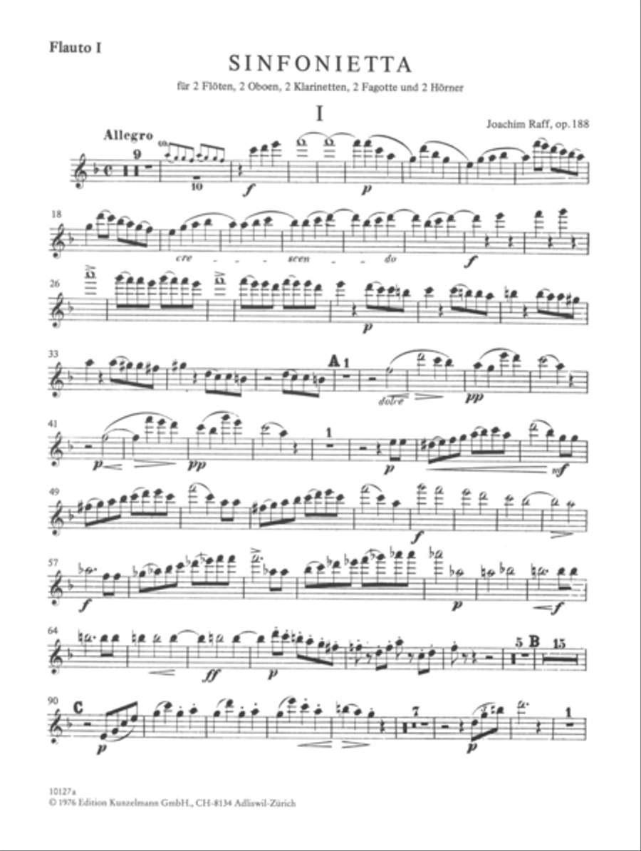 Sinfonietta for 10 winds Sinfonietta for 10 winds Clarinet scores gallery preview page 2