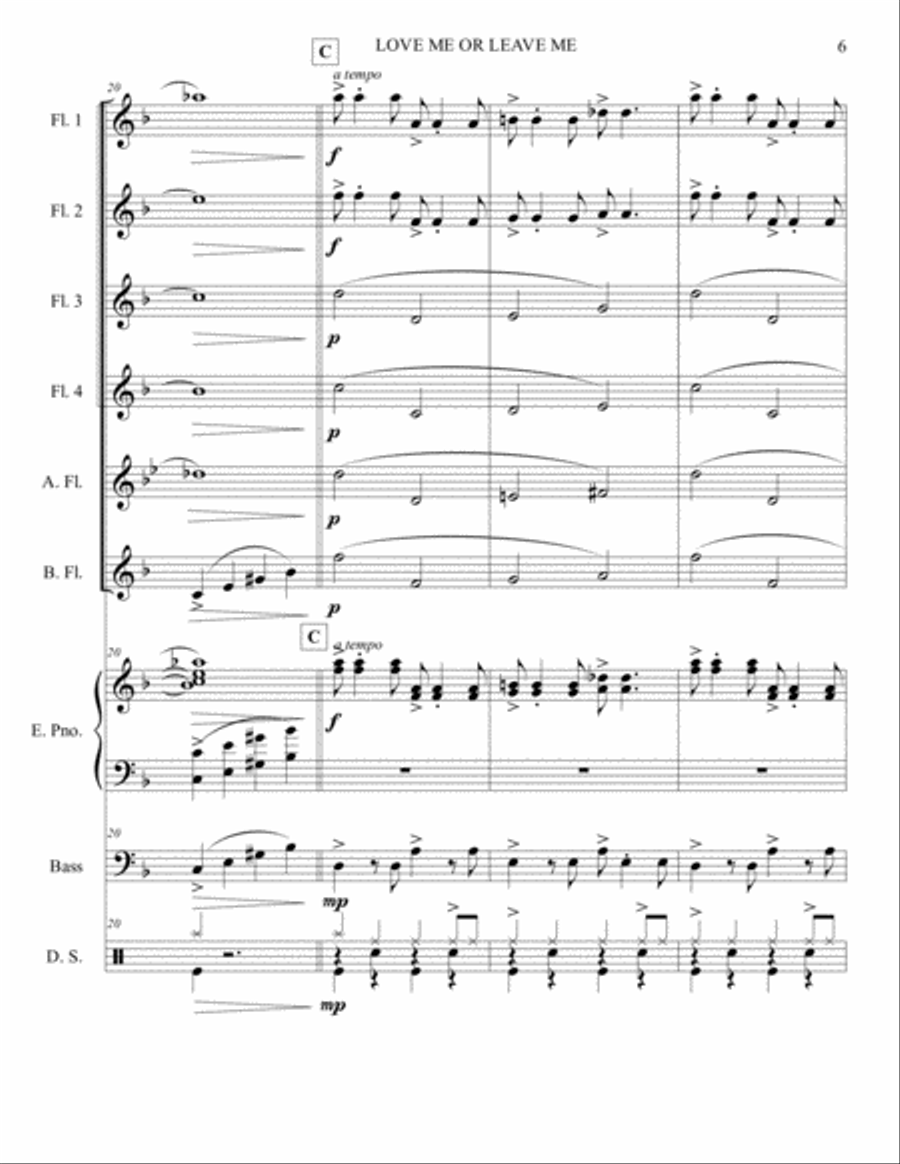 Love Me Or Leave Me Love Me Or Leave Me Small Ensemble scores gallery preview page 6