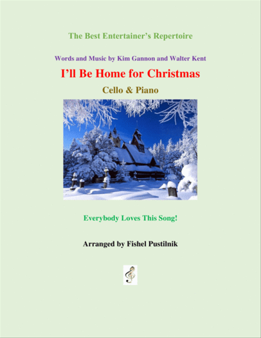 I'll Be Home For Christmas Piano scores gallery preview page 1