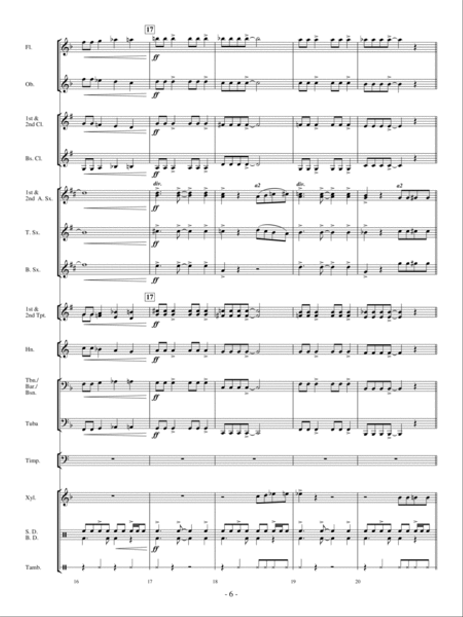Sax Attack! Concert Band scores gallery preview page 5
