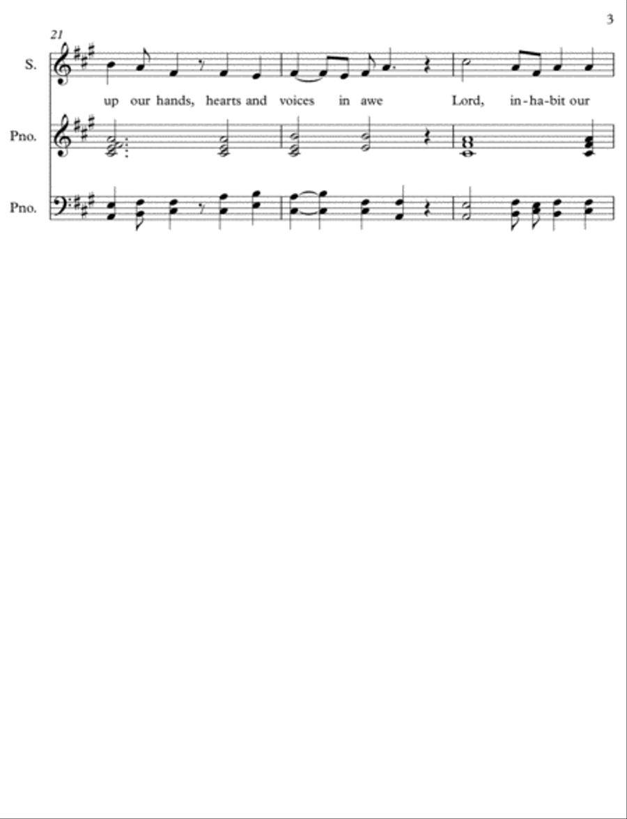 Come Almighty King Voice scores gallery preview page 3