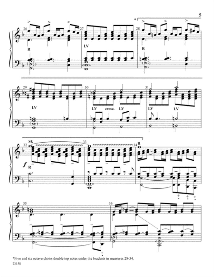 Allegro Glorioso Allegro Glorioso Handbell Choir scores gallery preview page 5