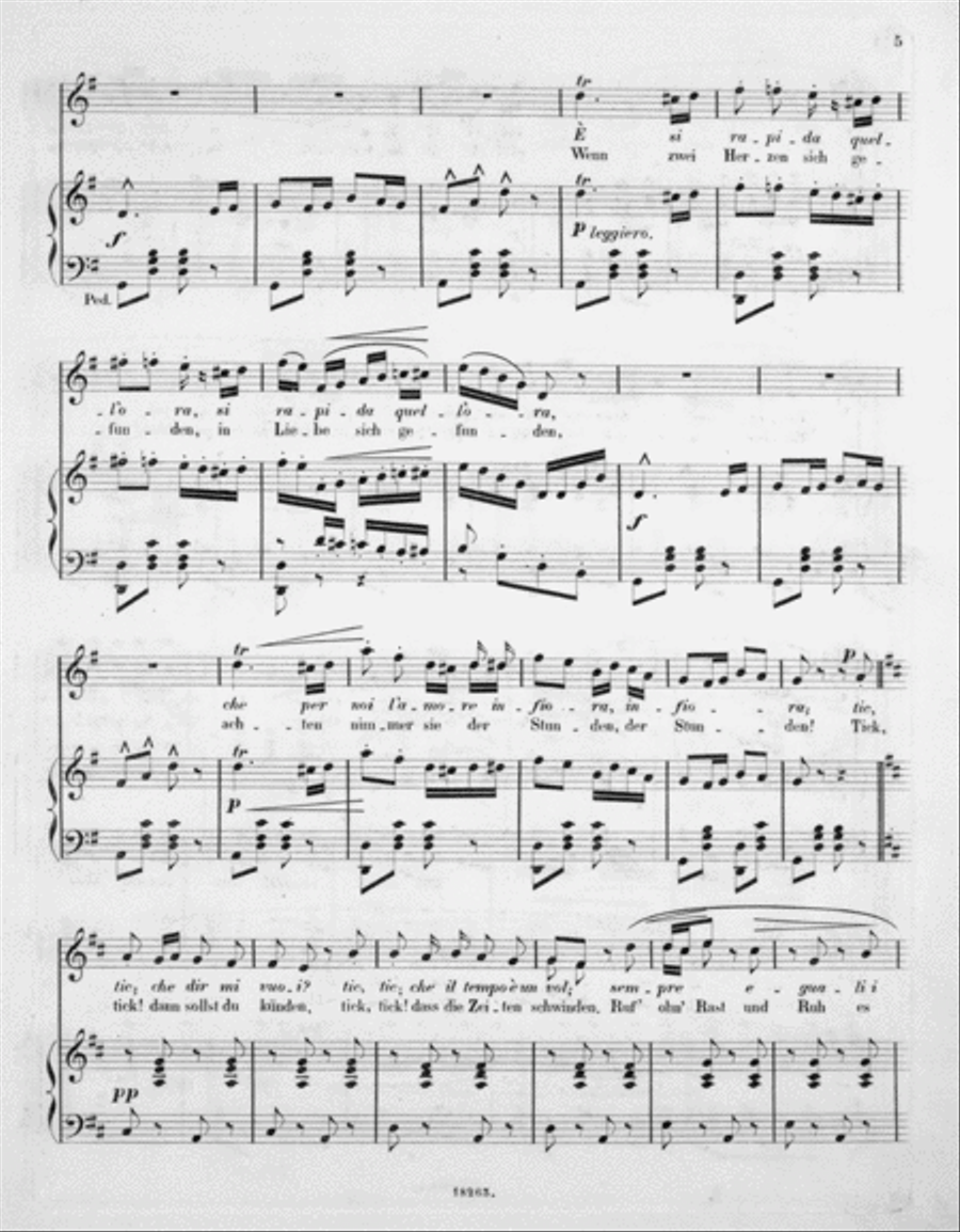 L'Orologio (Die Uhr) Voice scores gallery preview page 5