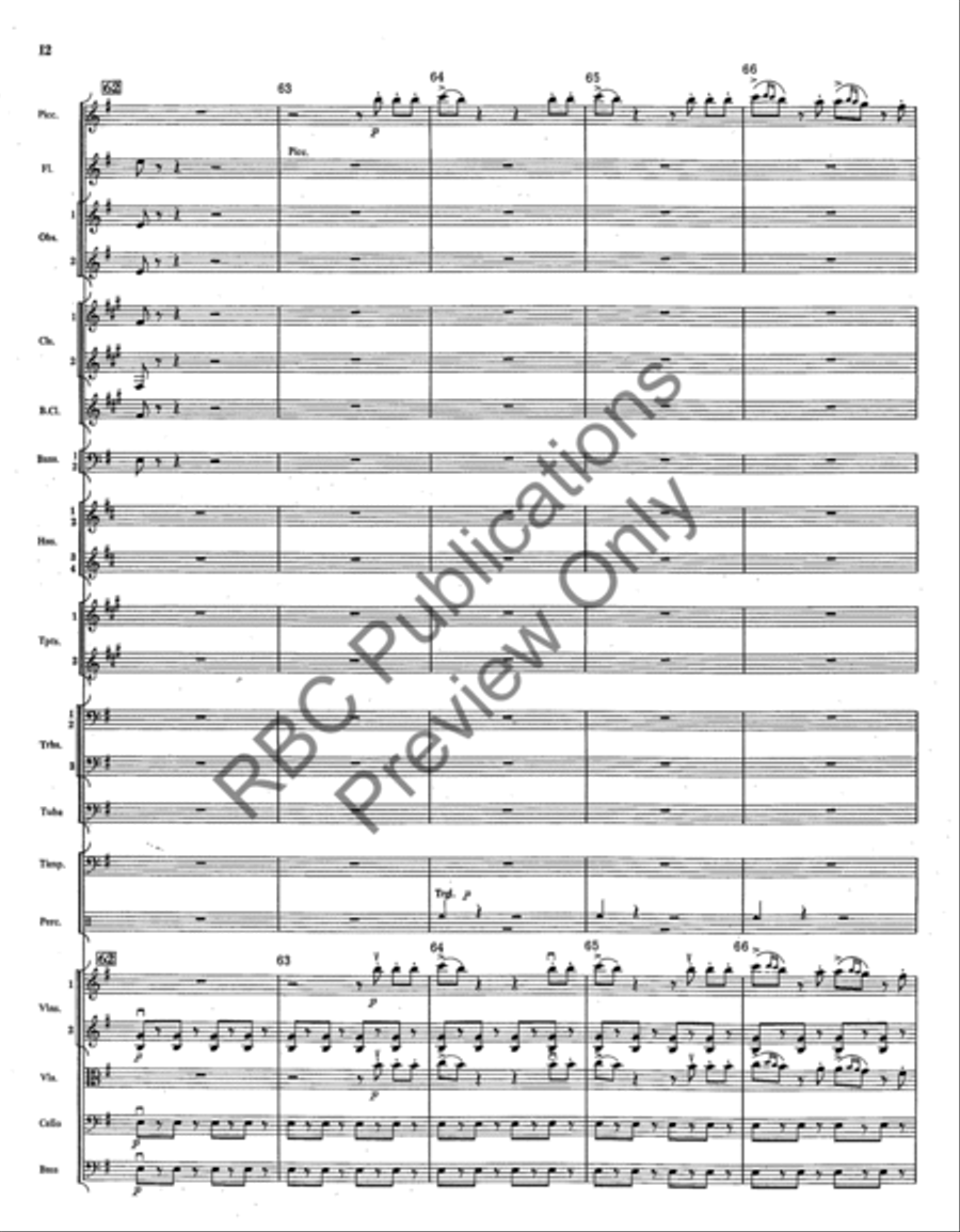 Overture From The Barber Of Seville (Score) Full Orchestra scores gallery preview page 15