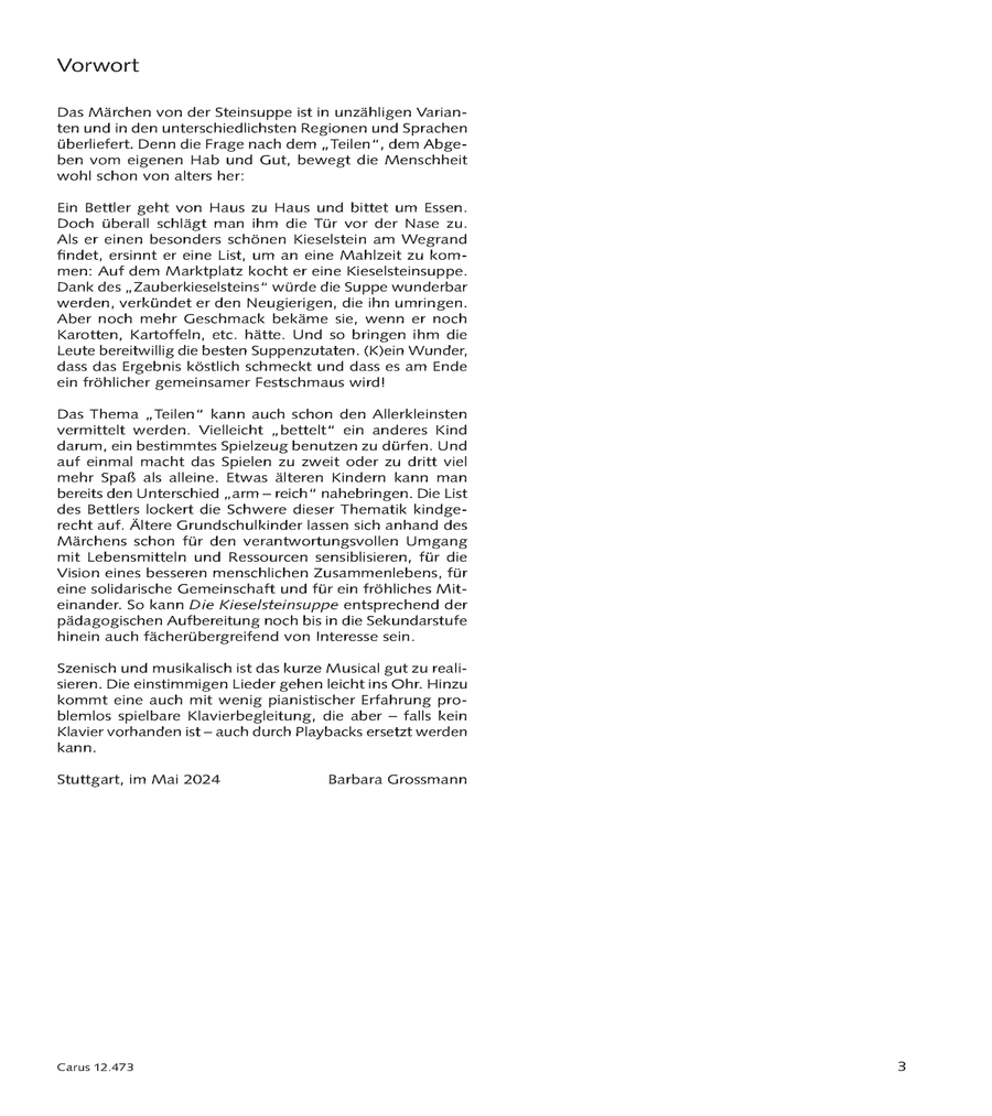 Die Kieselsteinsuppe Unison Choir scores gallery preview page 3