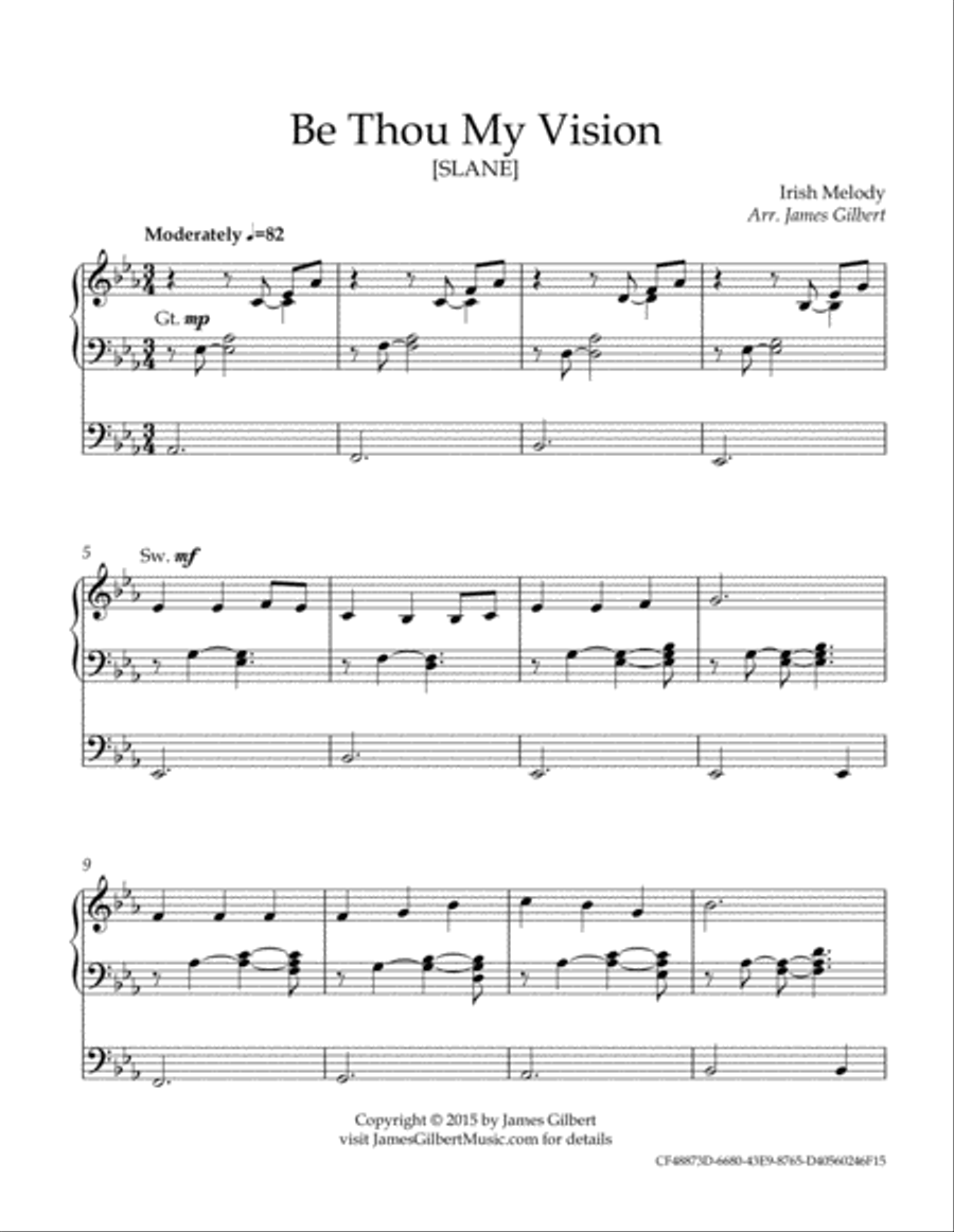 Be Thou My Vision Be Thou My Vision Organ Solo scores gallery preview page 2