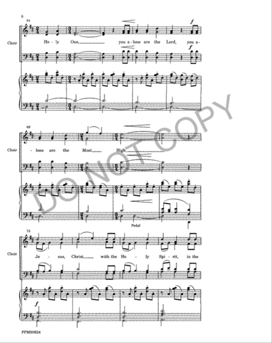 Festival Eucharist (Choral Score) 4-Part scores gallery preview page 9