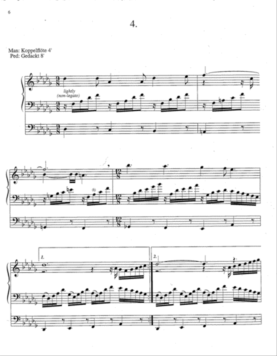 Variations on Come, You Faithful, Raise the Strain Organ scores gallery preview page 4