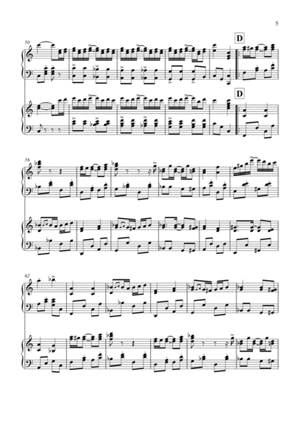 The Entertainer by Scott Joplin, arranged for 2 pianos by Simon Peberdy image number null