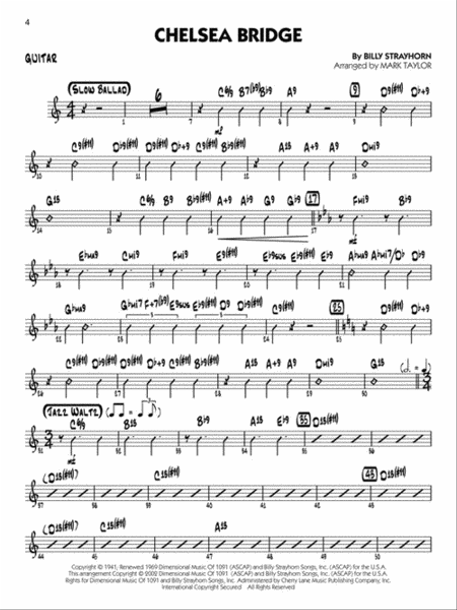 Duke Ellington - Guitar Big Band scores gallery preview page 4