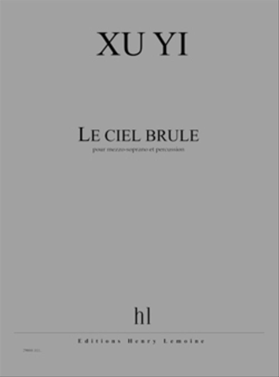 Le ciel brule Mezzo-Soprano Voice scores gallery preview page 1