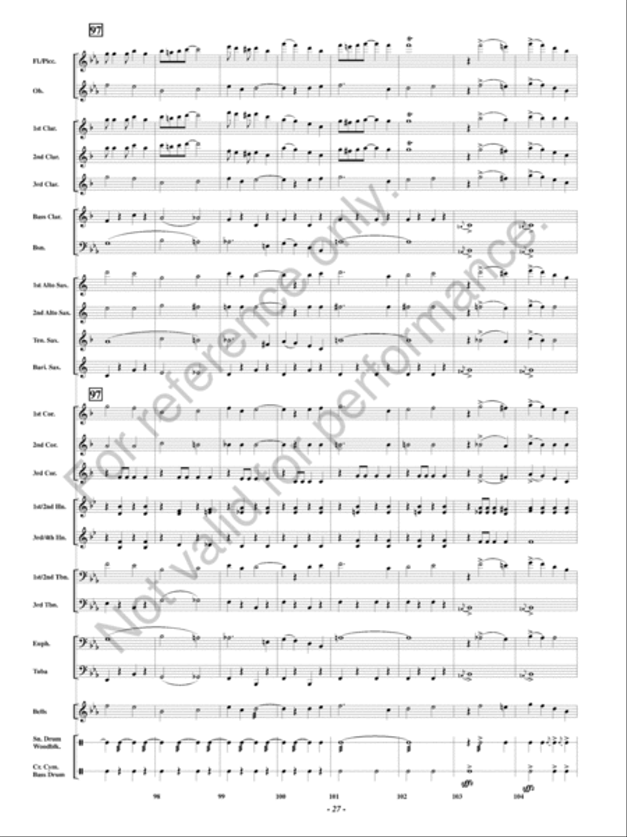The Huntress Concert Band scores gallery preview page 28