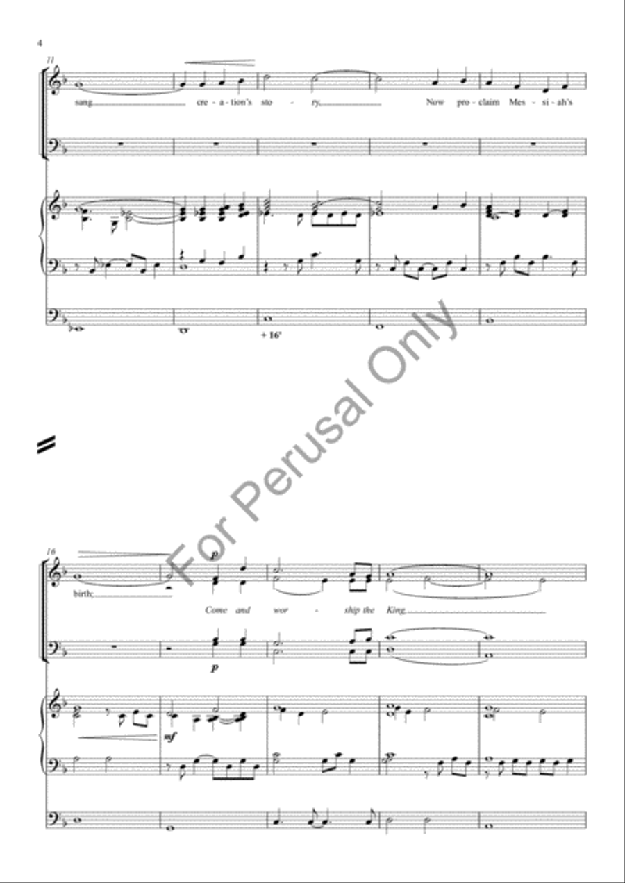 Angels, from the realms of glory 4-Part scores gallery preview page 3