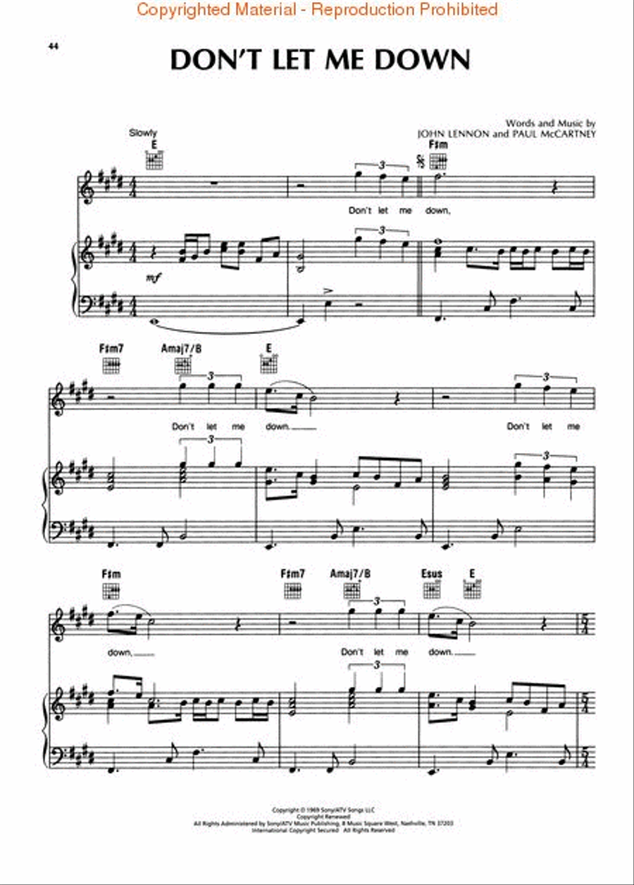 Imagine Piano, Vocal, Guitar scores gallery preview page 4