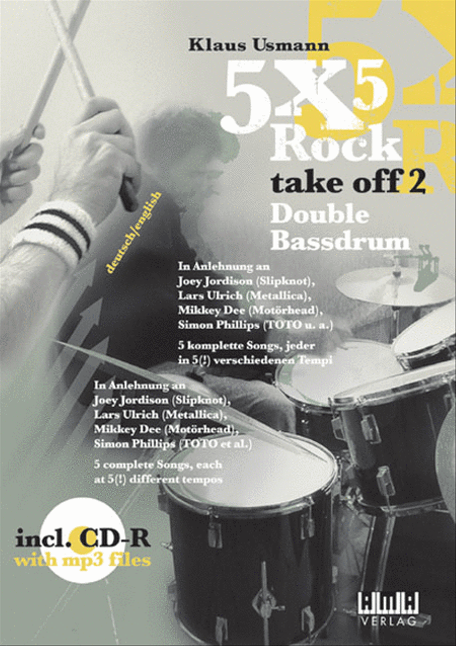 5x5 Rock, take off 2 - Double Bassdrum Double Bass scores gallery preview page 1