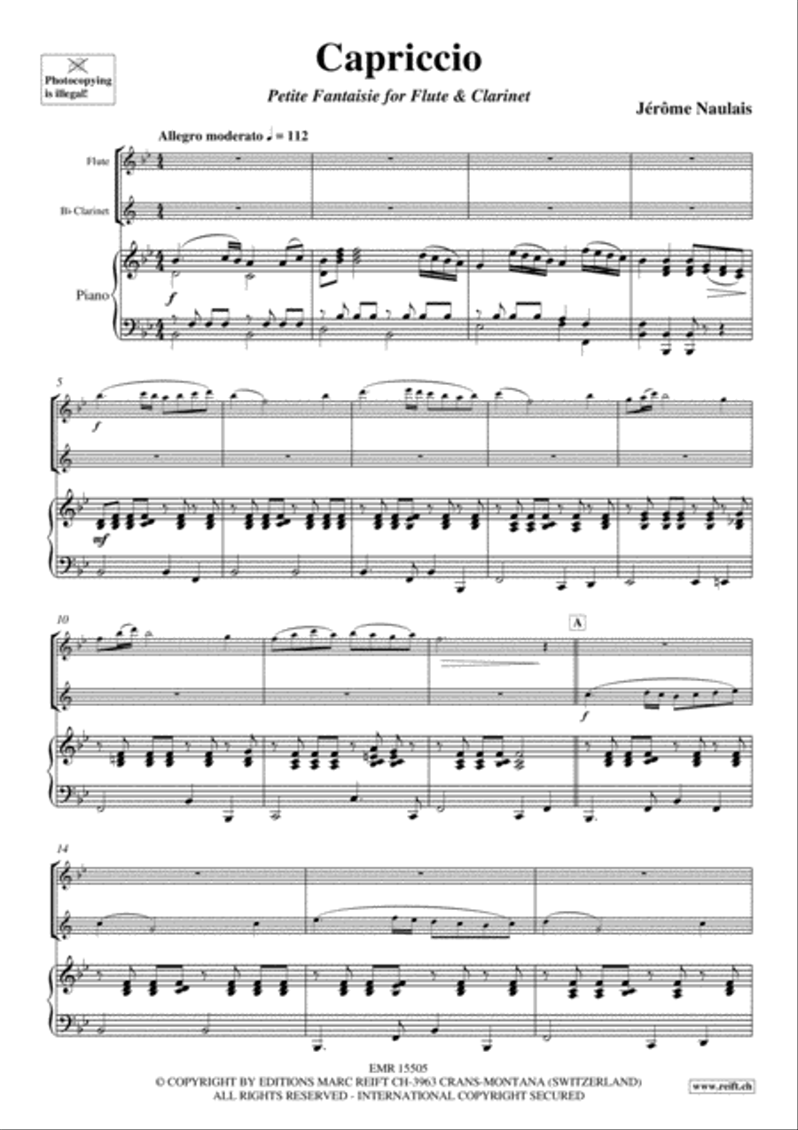 Capriccio Capriccio Woodwind Ensemble scores gallery preview page 3