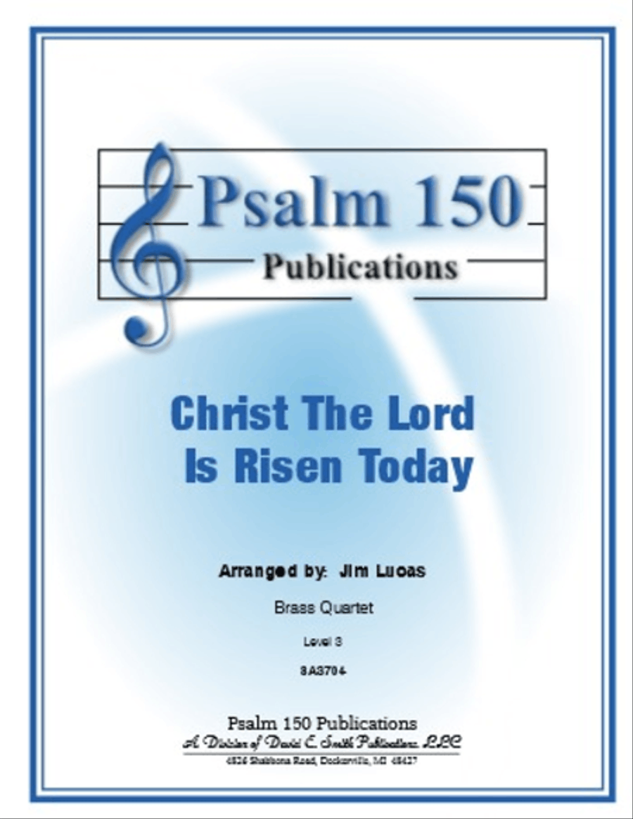 Christ The Lord Is Risen Today Brass Quartet scores gallery preview page 1