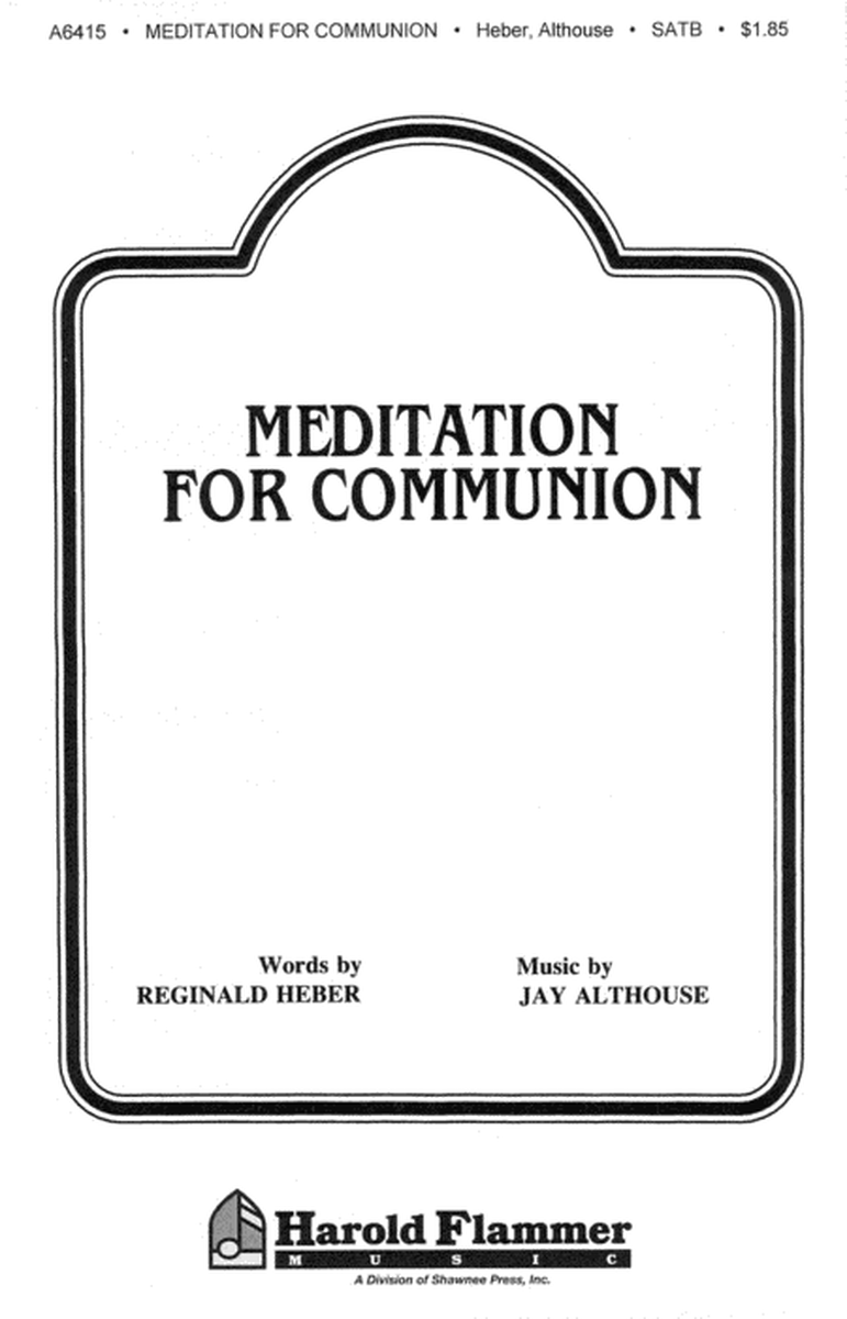Meditation for Communion image number null
