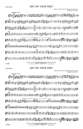 Book cover for Get On Your Feet: 1st B-flat Trumpet