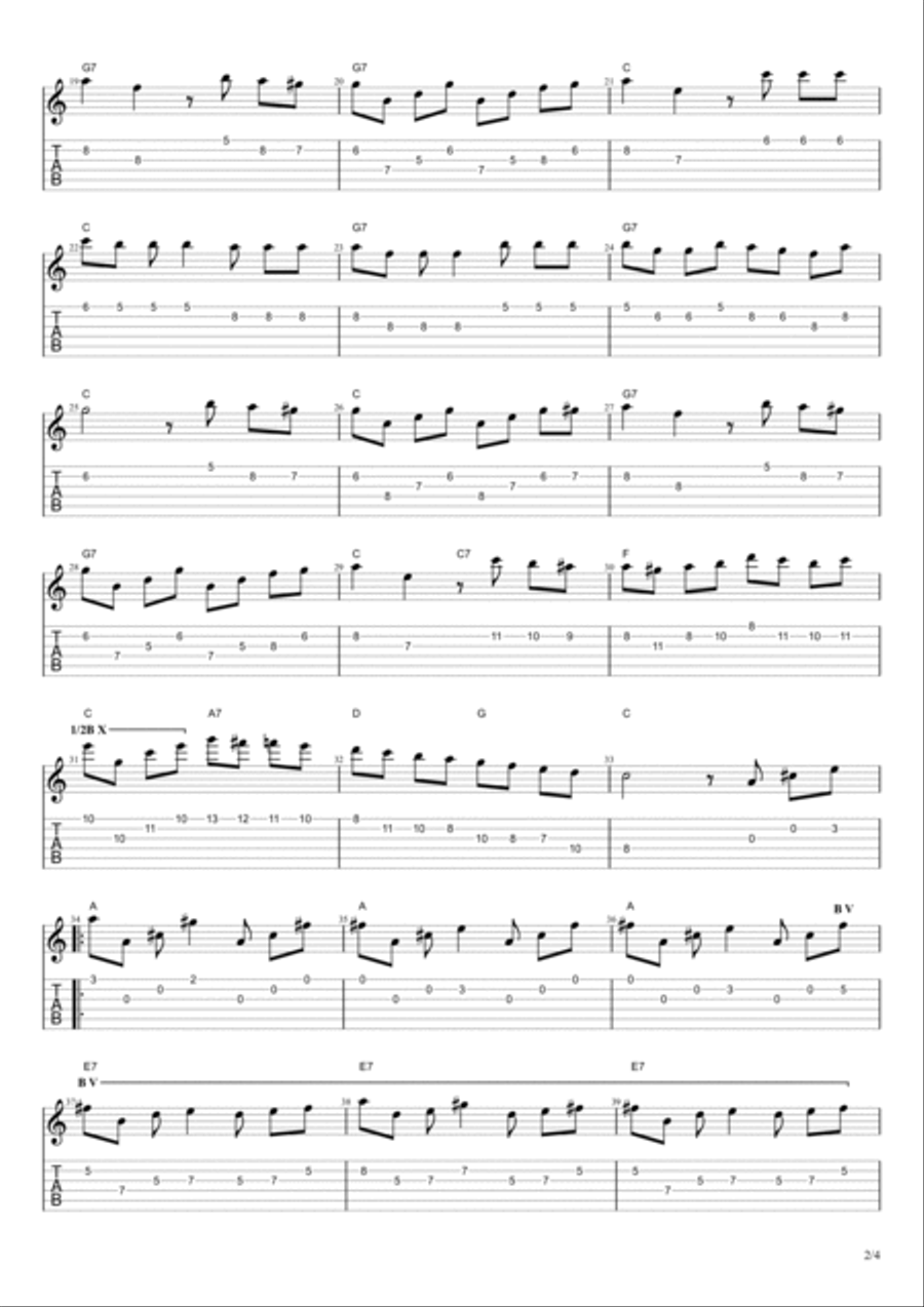 Tico-Tico No Fuba Acoustic Guitar scores gallery preview page 2
