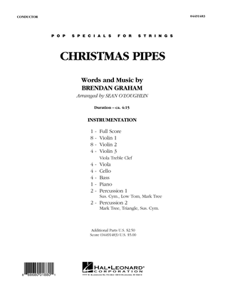Christmas Pipes - Conductor Score (Full Score)