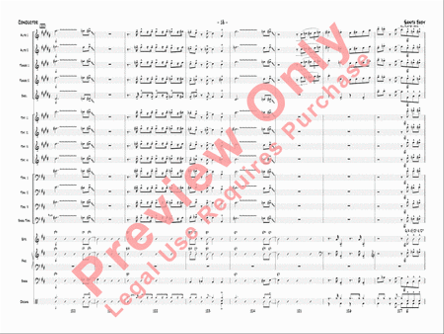 Santa Baby Jazz Ensemble scores gallery preview page 21