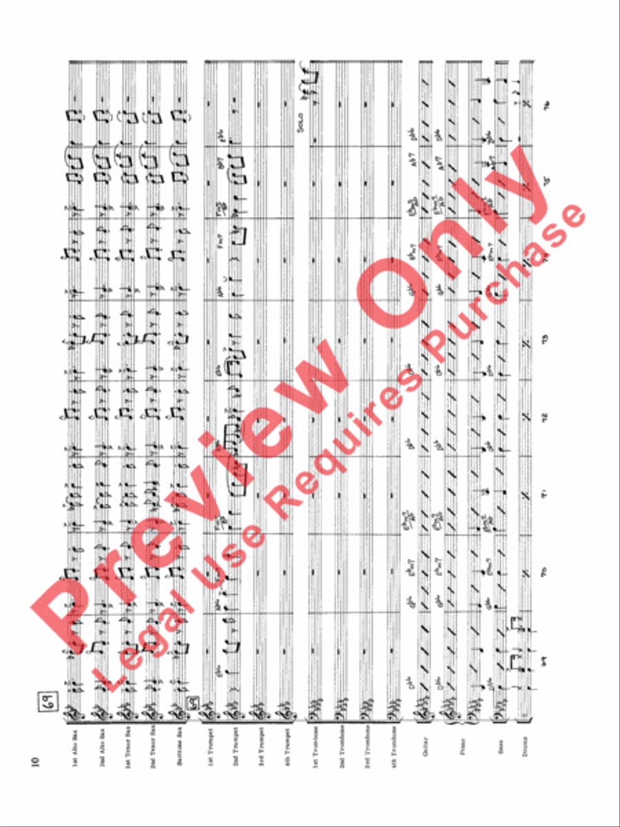 Original Big Band Sounds Big Band scores gallery preview page 11
