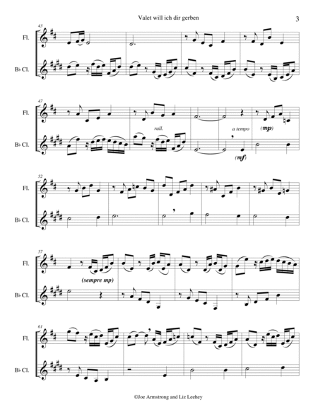 Valet will ich dir gerben from Cantata Christus, der ist mein Leben BWV 95