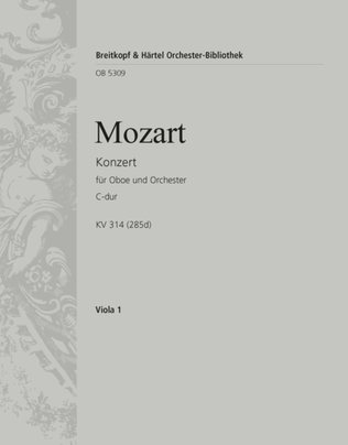 Book cover for Oboe Concerto in C major K. 314 (285d)