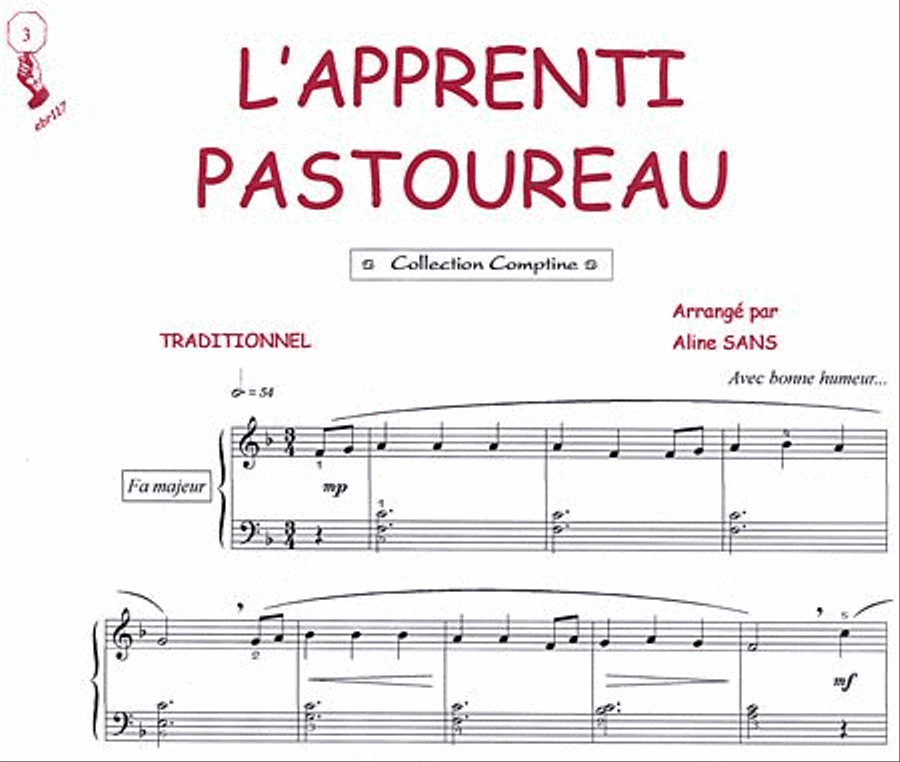 L'apprenti pastoureau (Comptine) Guitar Tablature scores gallery preview page 1