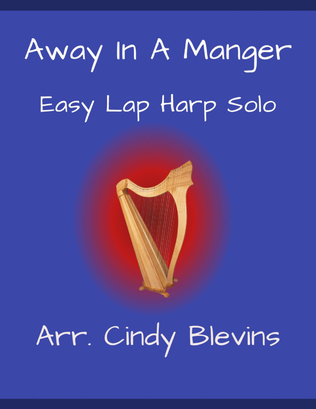 Book cover for Away In a Manger, for Easy Lap Harp