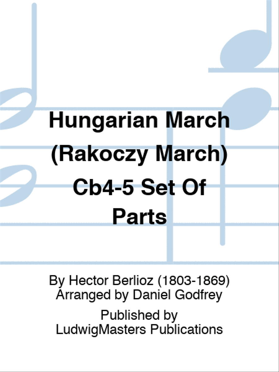Hungarian March (Rakoczy March) Cb4-5 Set Of Parts Concert Band scores gallery preview page 1